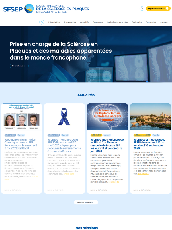 Le avant / après de la Société Française de la Sclérose en Plaques (SFSEP)