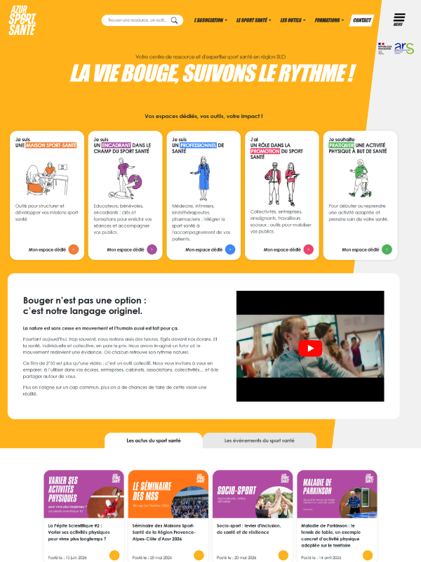 Le avant / après de l'association Azur Sport Santé