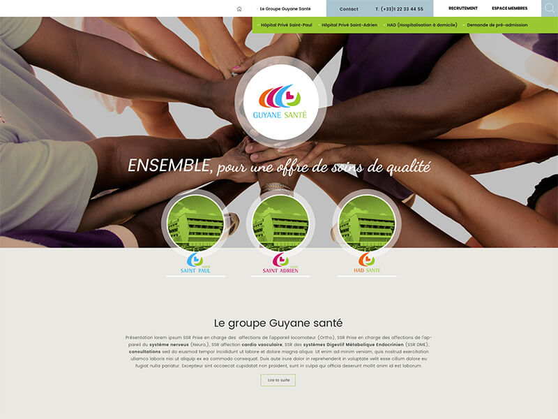 Le avant / après du Groupe Guyane Santé