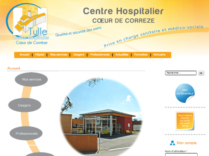 Avant / après de l'Hôpital de Tulle