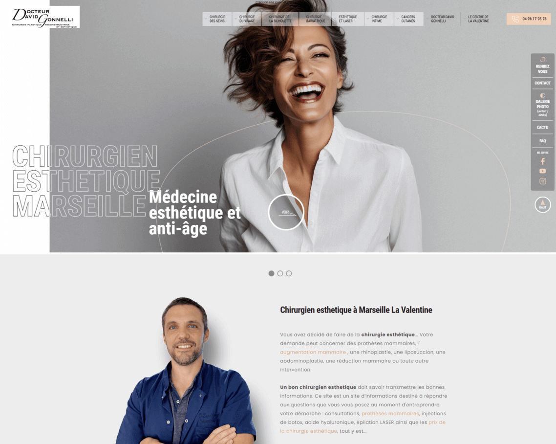 Avant / après du Docteur Gonnelli