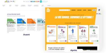 Le avant / après de l'association Azur Sport Santé