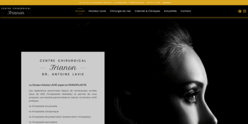 Avant / après du Docteur Lavie (rhinoplastie)