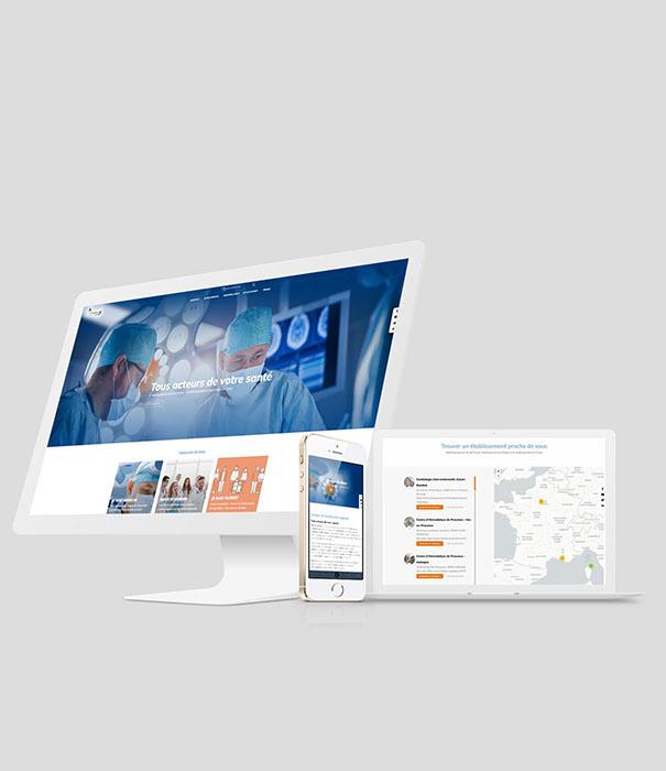 Visuel site web groupe de santé Almaviva Santé