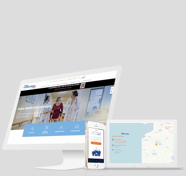 Visuel site web Clinique de la Closerie de Brunoy - Réalisation AnswebMed
