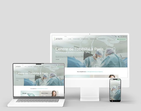 Visuel site web CMC Obésité - Réalisation AnswebMed