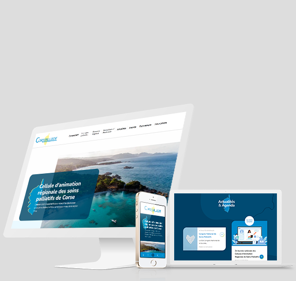 Visuel site web Corspalliatif - Réalisation AnswebMed