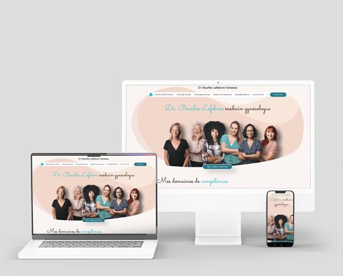 Visuel site web Dr. Bourhis Lefebvre - Réalisation AnswebMed